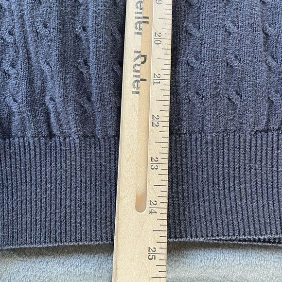 Vintage Tommy Hilfiger Golf Vest Men’s XL Blue Cableknit Pinehurst 1895 Preppy - Picture 6 of 6